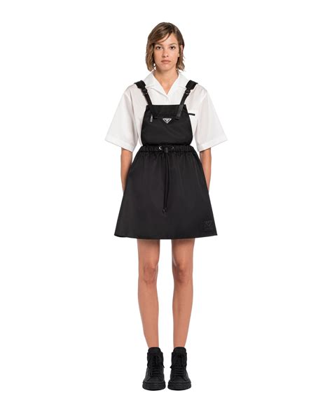 prada pinafore mini dress|Prada.